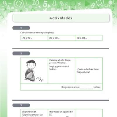 Resolución de problemas que involucra adición de números naturales de tres dígitos 4