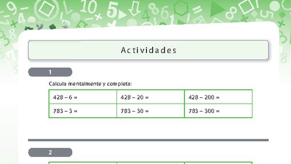 Resolución de problemas que involucra comparar y sustraer números naturales de tres dígitos