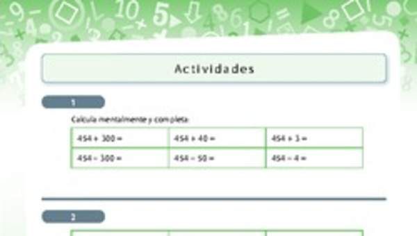 Resolución de problemas que involucra adición y sustracción de números naturales de tres dígitos 3