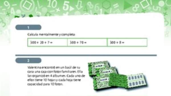 Resolución de problemas que involucra adición de números naturales de tres dígitos 5