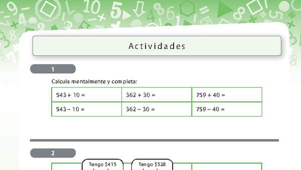 Resolución de problemas que involucra adición y sustracción de números naturales de tres dígitos 1