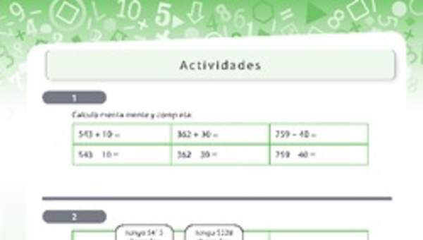 Resolución de problemas que involucra adición y sustracción de números naturales de tres dígitos 1