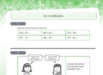 Resolución de problemas que involucra adición y sustracción de números naturales de tres dígitos 1