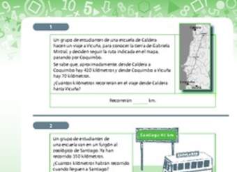 Resolución de problemas que involucra adición y sustracción de números naturales de tres dígitos 2