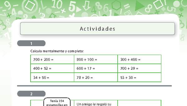 Resolución de problemas que involucra adición de números naturales de tres dígitos 3