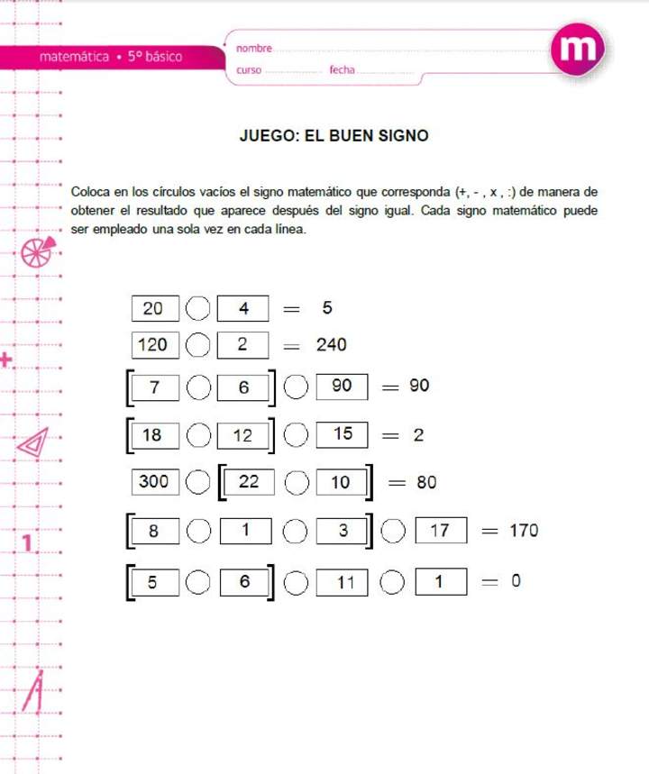 Juego: el buen signo