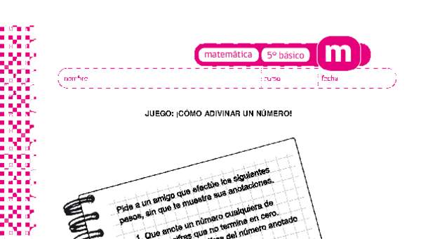 Juego:¡cómo adivinar un número!
