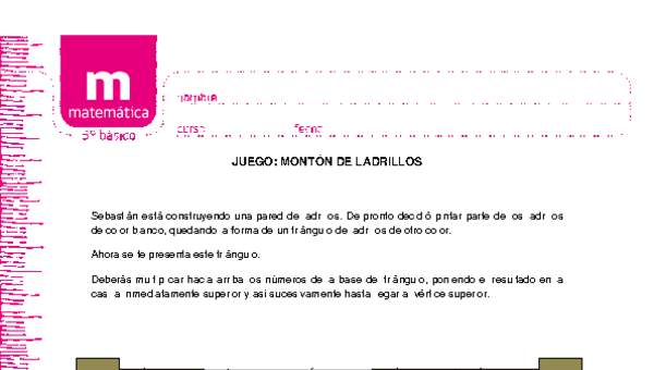 Juego: montón de ladrillos