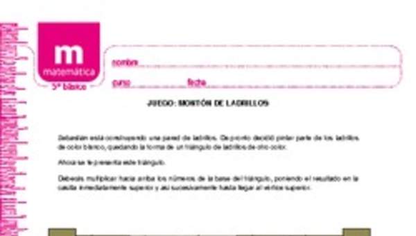 Juego: montón de ladrillos