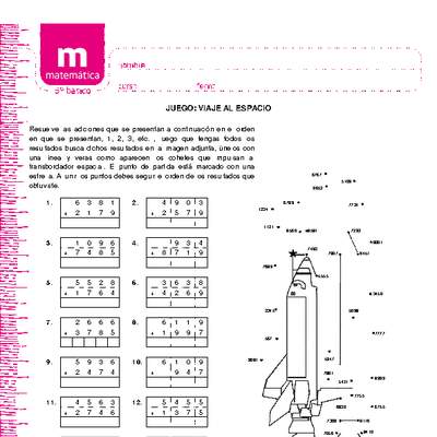 Juego: viaje al espacio