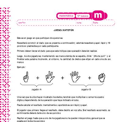 Juego: matepún