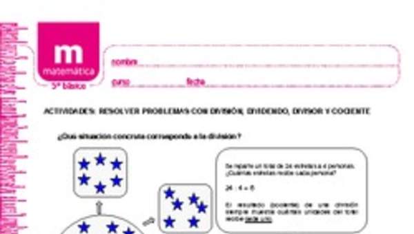 Resolver problemas con división