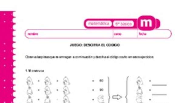 Juego: descifra el código