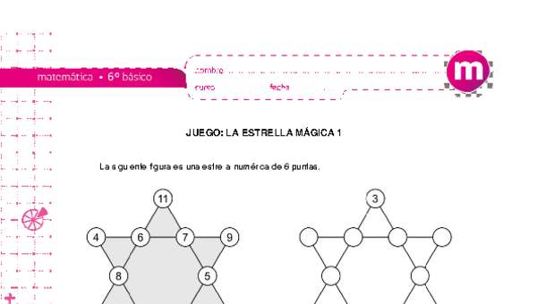 Juego: la estrella mágica 1