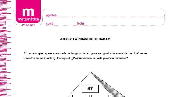 Juego: la pirámide cifrada 2