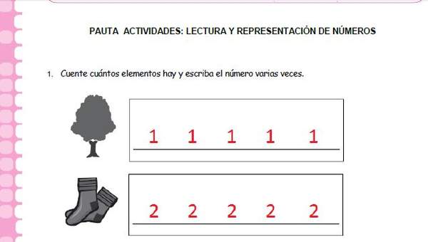 Lectura y representación de números