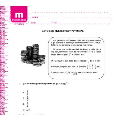 Las inversiones y las potencias