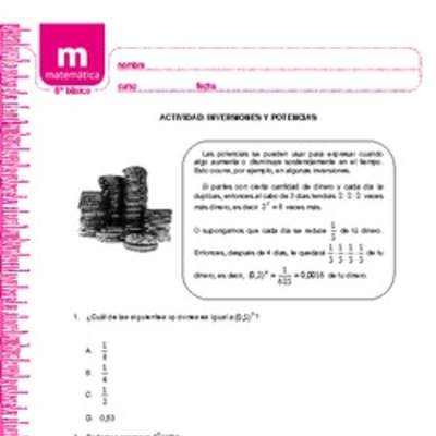 Las inversiones y las potencias