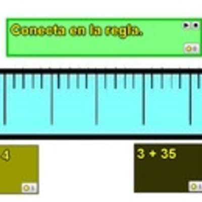 Adición de números hasta 40 en la recta numérica 2
