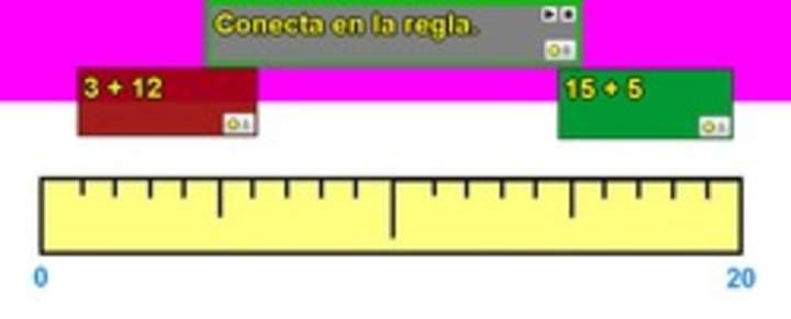 Adición de números hasta 40 en la recta numérica 3