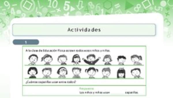 Resolución de problemas de conteo y adición 1
