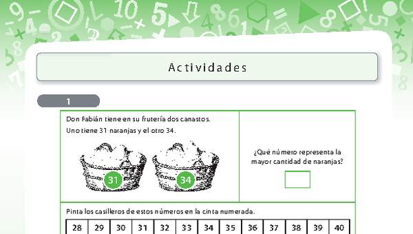 Resolución de problemas: mayor o menor que, y recta numérica