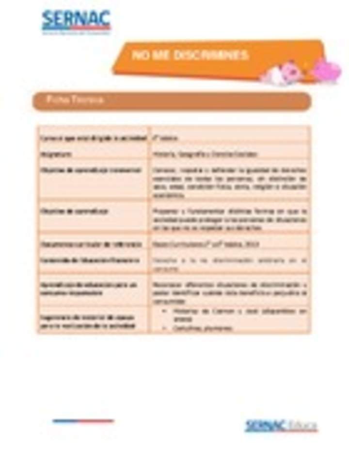 No me discrimines
