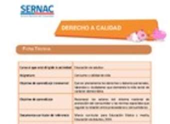 Derecho a calidad