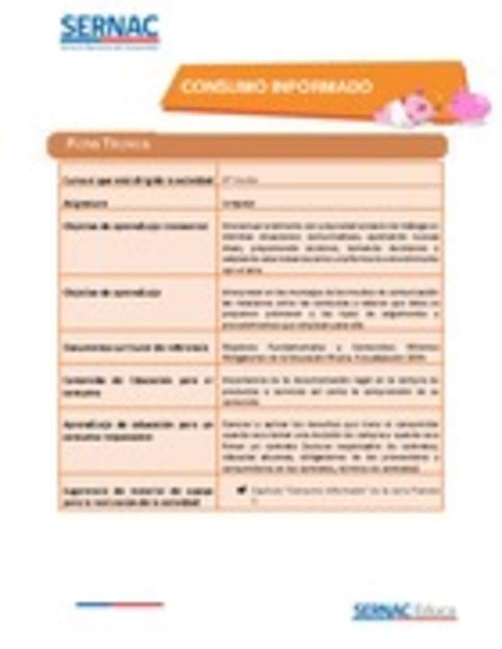 Consumo informado