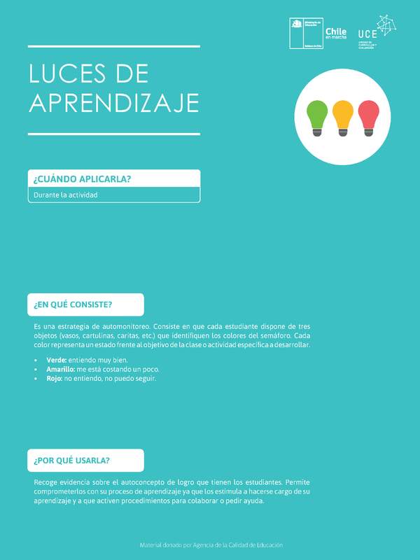 Luces de aprendizaje