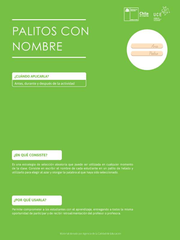 Palitos con nombre