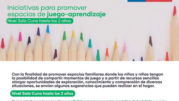 Experiencia educativa: Iniciativas para promover espacios de juego-aprendizaje