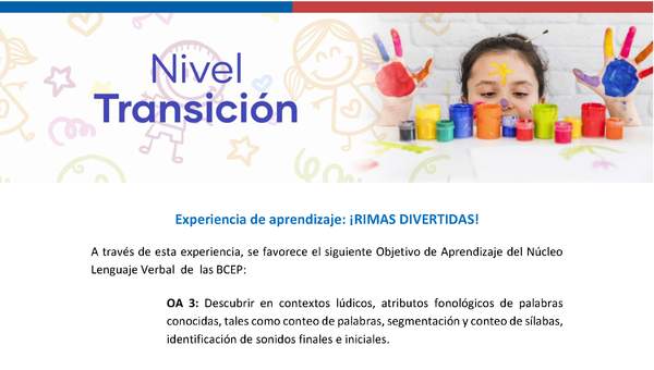 Experiencia Educativa: Rimas divertidas