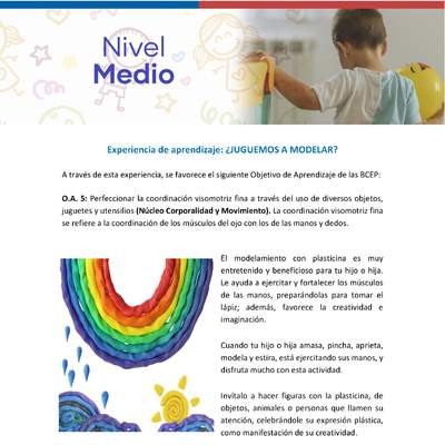 Experiencia educativa: Juguemos a modelar