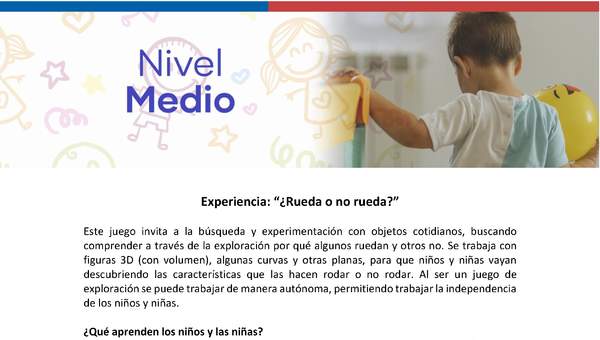 Experiencia: ¿Rueda o no rueda?