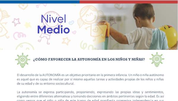 Recomendaciones: Cómo favorecer la autonomía de los niños y niñas