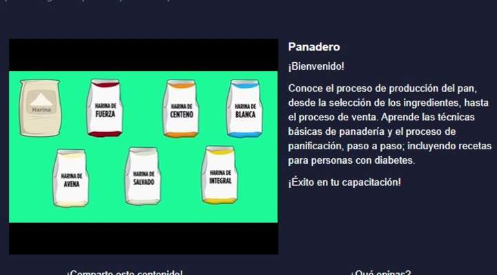 Curso: Panadero