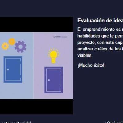 Curso: Evaluación de ideas de negocio