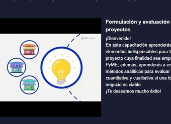 Curso: Formulación y evaluación de proyectos