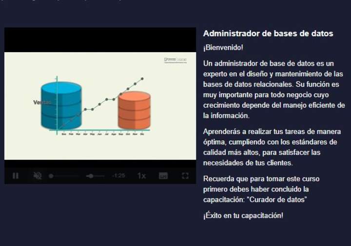 Curso: Administrador de base de datos