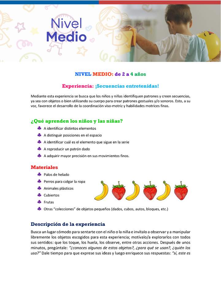 Experiencia educativa: Memorice