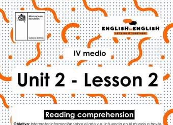 Lesson 2 Inglés 4º medio