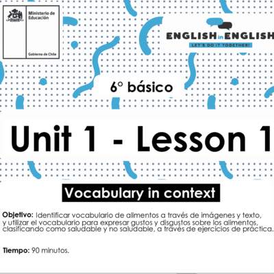 Lesson 1 Inglés 6º básico