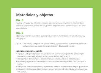 Ejemplo Evaluación Programas - OA08 - OA09 - Materiales y objetos 2