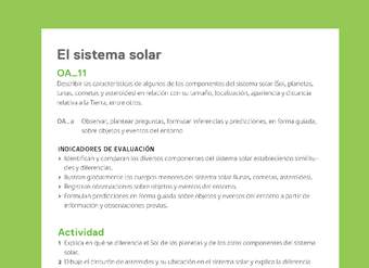 Ejemplo Evaluación Programas - OA11 - El sistema solar