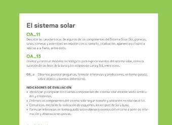 Ejemplo Evaluación Programas - OA11 - OA13 - El sistema solar