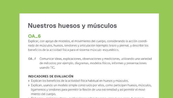 Ejemplo Evaluación Programas - OA06 - Nuestros huesos y músculos