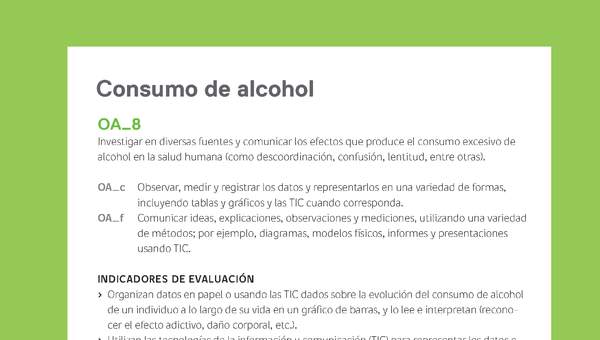 Ejemplo Evaluación Programas - OA08 - Consumo de alcohol
