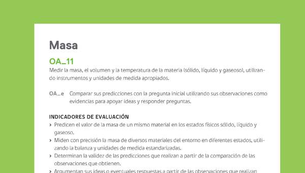 Ejemplo Evaluación Programas - OA11 - Masa