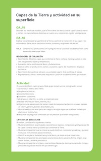 Ejemplo Evaluación Programas - OA15 - OA16 - Capas de la Tierra y actividad en su superficie